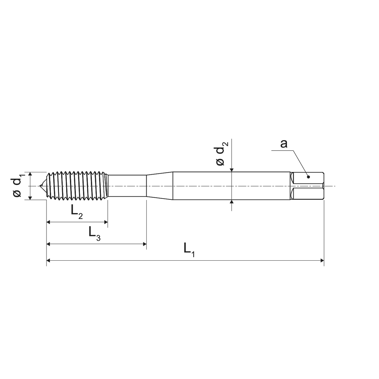 Tarod de formaj din otel si aluminiu pentru gauri oarbe si pasante M KERFOLG FORM - sefira.ro