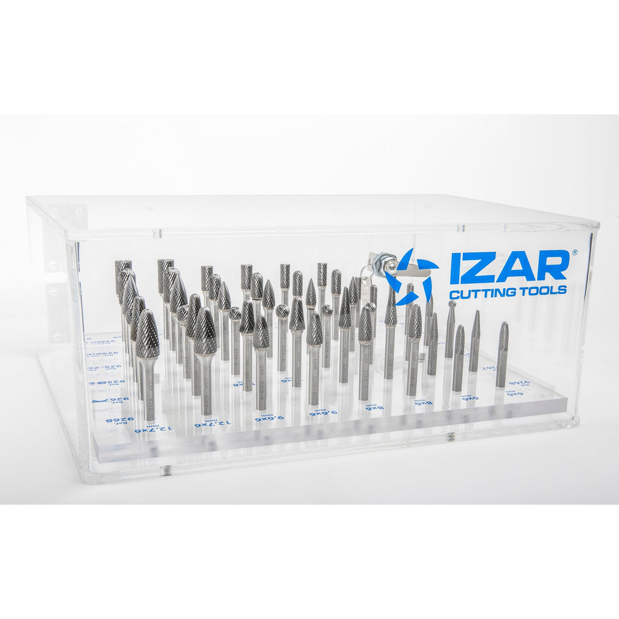 9200 - EXHIBITOR 48 PCS. 6x6 / 8x6 / 9.6x6 / 12.7x6 mm TEETH 6 (Ref. 9260-51-54-58-67-68) IZAR