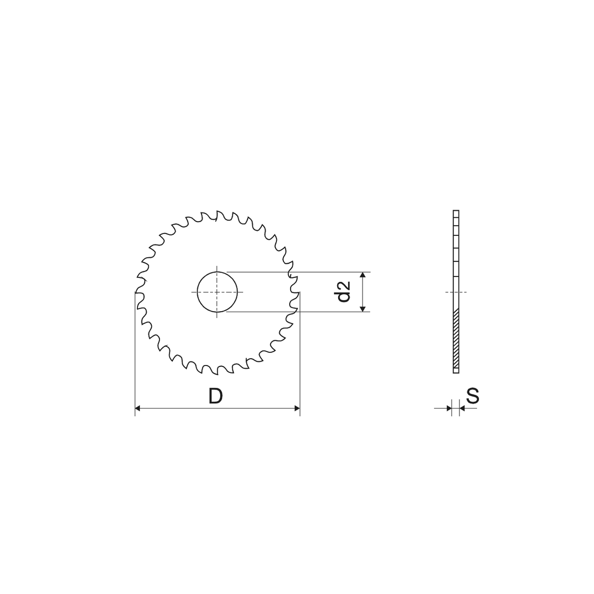 Ferastraie de taiat in carbura solida cu dantura grosiera WRK DIN 1838-B - sefira.ro