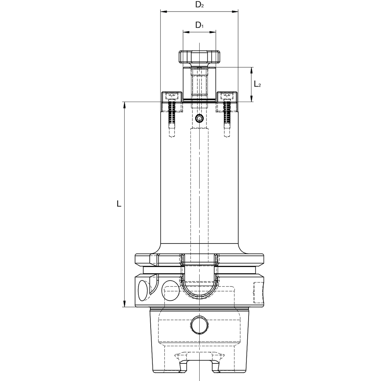 Portscula de frezat cu antrenare fixa DIN 69893 HSK A SCHÜSSLER - sefira.ro