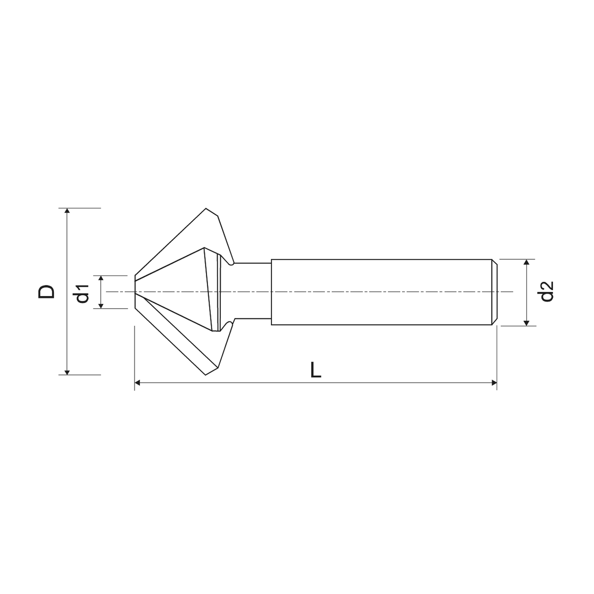 Tesitoare HSS 90° GRANLUND Z3 - sefira.ro