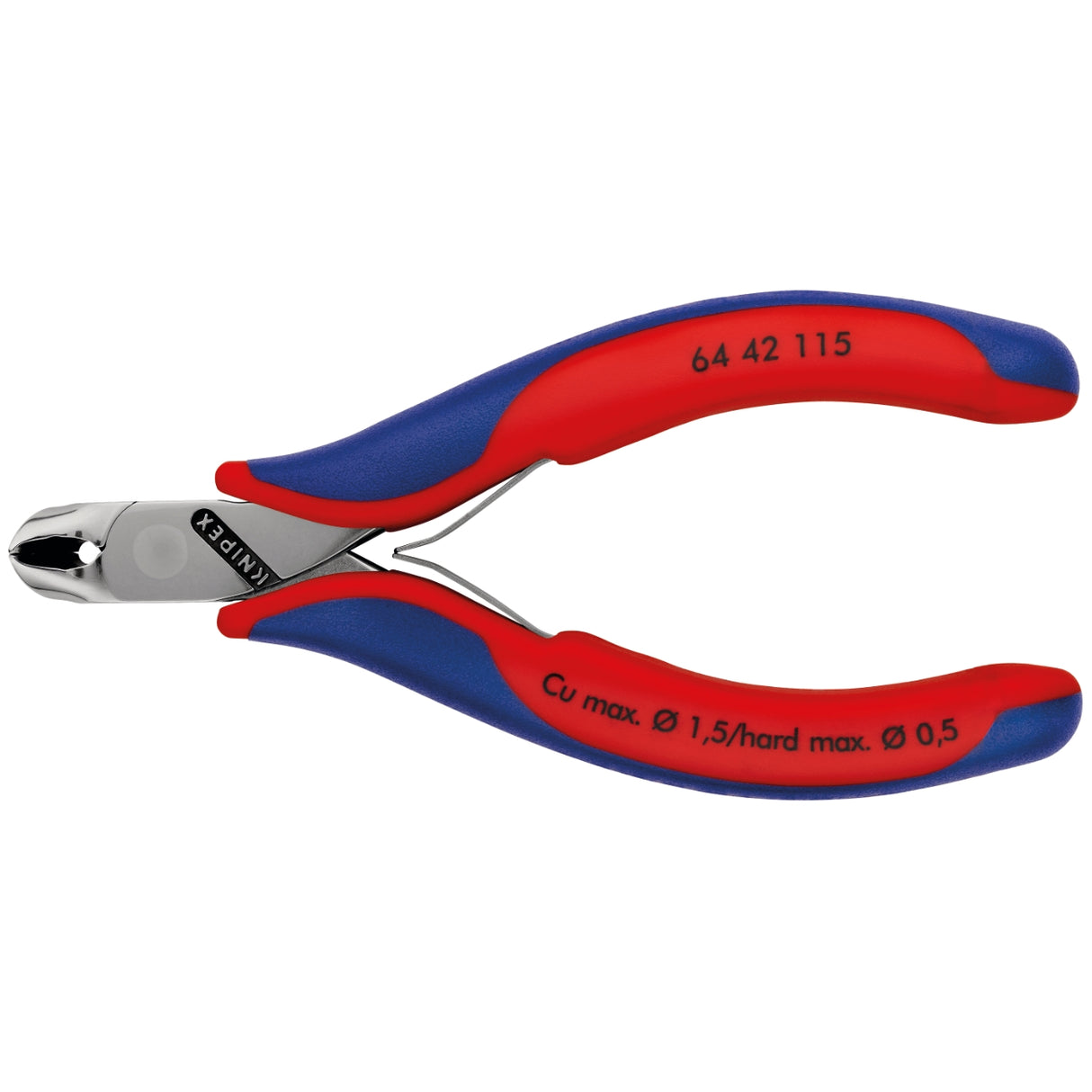 Clesti de taiere frontala 27° pentru electronica si mecanica fina KNIPEX 64 42 115 - sefira.ro