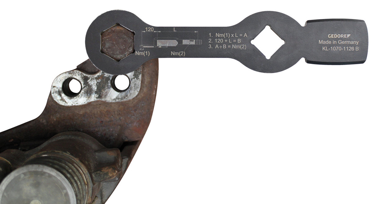 Cheie inelara de impact, dreapta, 34 mm, 195 mm, DIN 7444, Nr. 306 34, GEDORE - sefira.ro