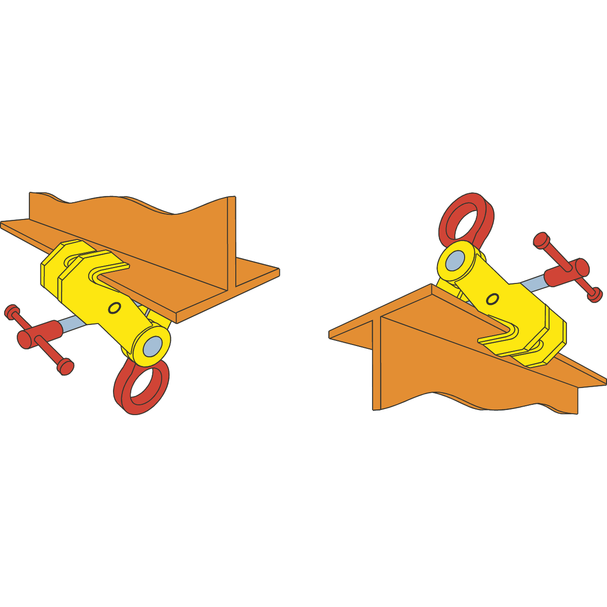 Cleme cu surub de ridicare cu stift filetat M7035 TERRIER - sefira.ro