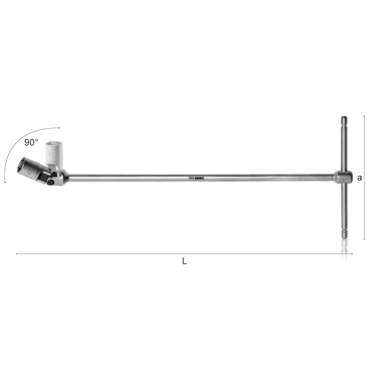 Chei tubulare hexagonale pivotante cu maner in T WODEX WX1910 - sefira.ro