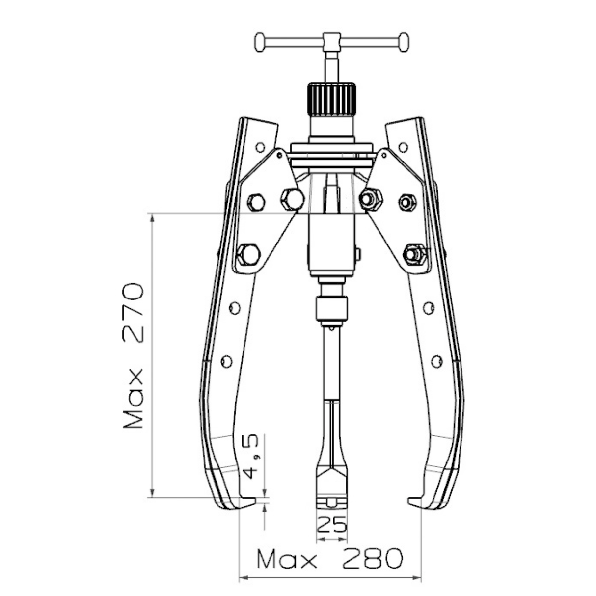 Extractoare mecanice cu 3 falci autocentrante WODEX WX5965 - sefira.ro
