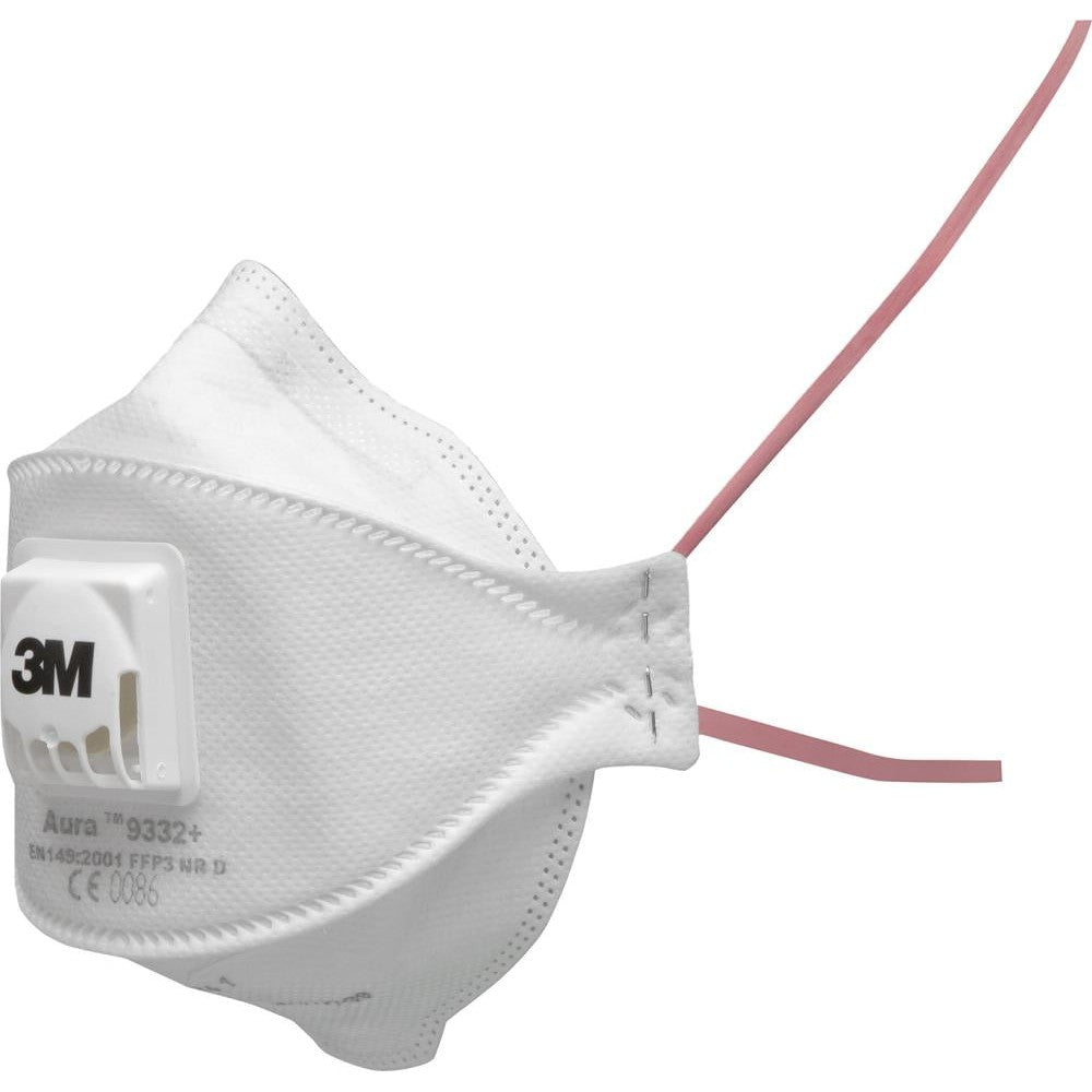 Masca de protectie respiratorie, pentru praf fin, Aura™ 9332, FFP3, NR D, 3M™ - sefira.ro