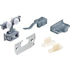 Set accesorii de rulare pentru usi glisante TopLine 110, pentru 2 usi cu grosime 16-19mm, greutate 20 kg, HETTICH - sefira.ro