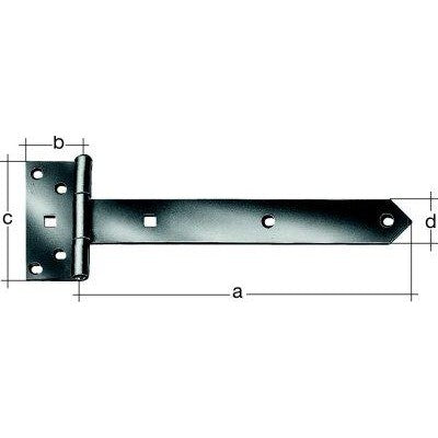 Balama in cruce, model usor, inox, 191.5 x 44mm, placa 92 x 34mm, ALBERTS - sefira.ro