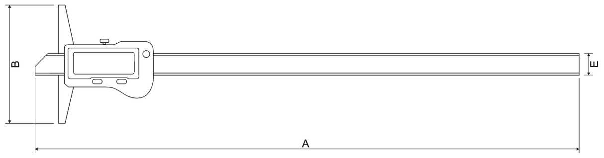 Subler digital de adancime IP67 cu presetare ALPA AA107 - sefira.ro
