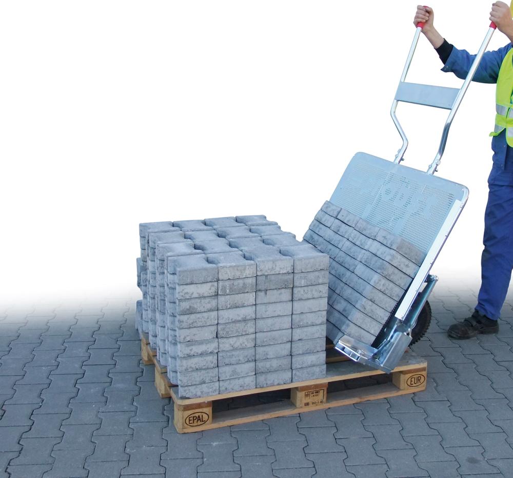 Carucior de transport placi mavaj, PaverCART VTK-V, latime 550 - 1050 mm, portanta 400 kg, 51100015, PROBST - sefira.ro