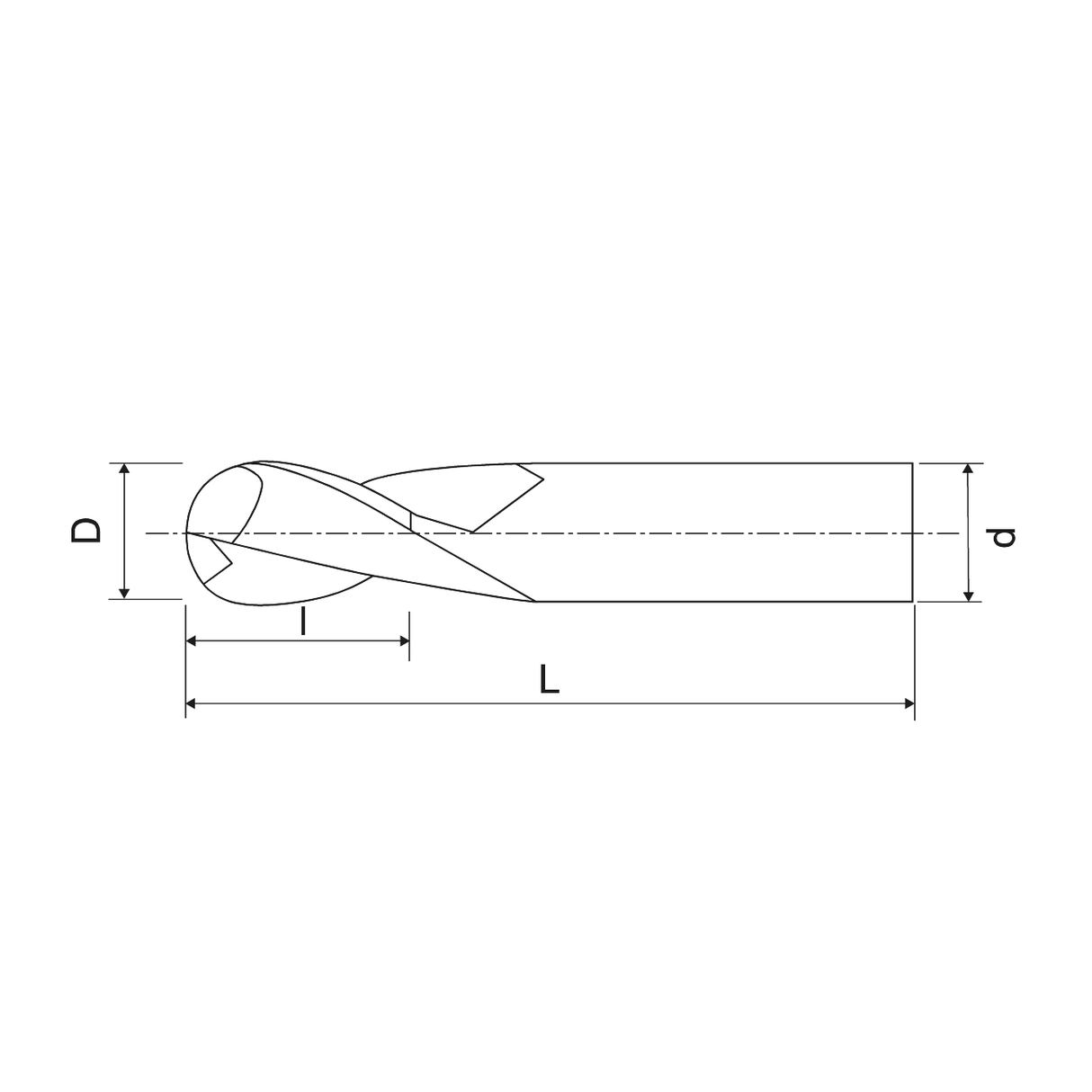 Freze cu varf sferic din carbura solida universal KERFOLG WRK Z2 - sefira.ro