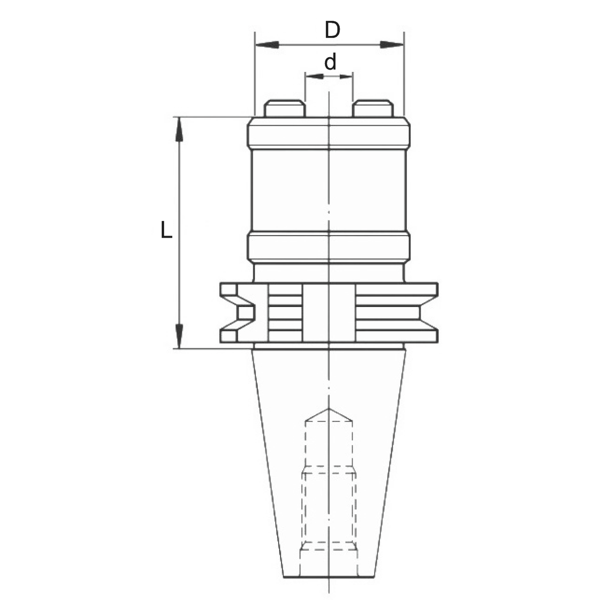 Portscula de filetare cu compensare axiala DIN 69871 SK forma A SCM - sefira.ro