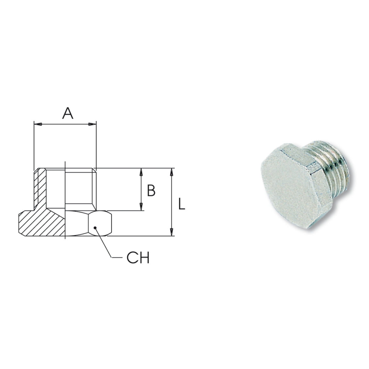 Dopuri cilindrice cu filet masculin AIGNEP 3020 - sefira.ro