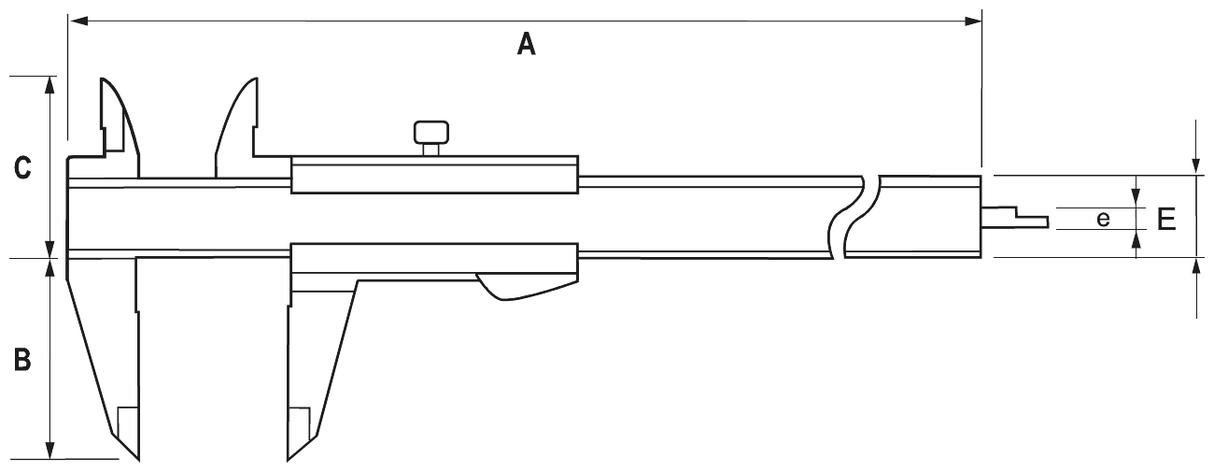 Subler vernier ALPA AB012 - sefira.ro