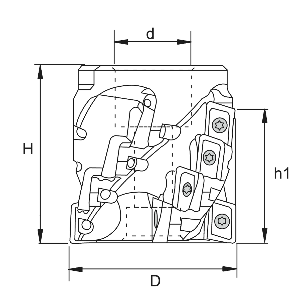 Freze cu umar 90° cu elice KERFOLG HELIX - sefira.ro