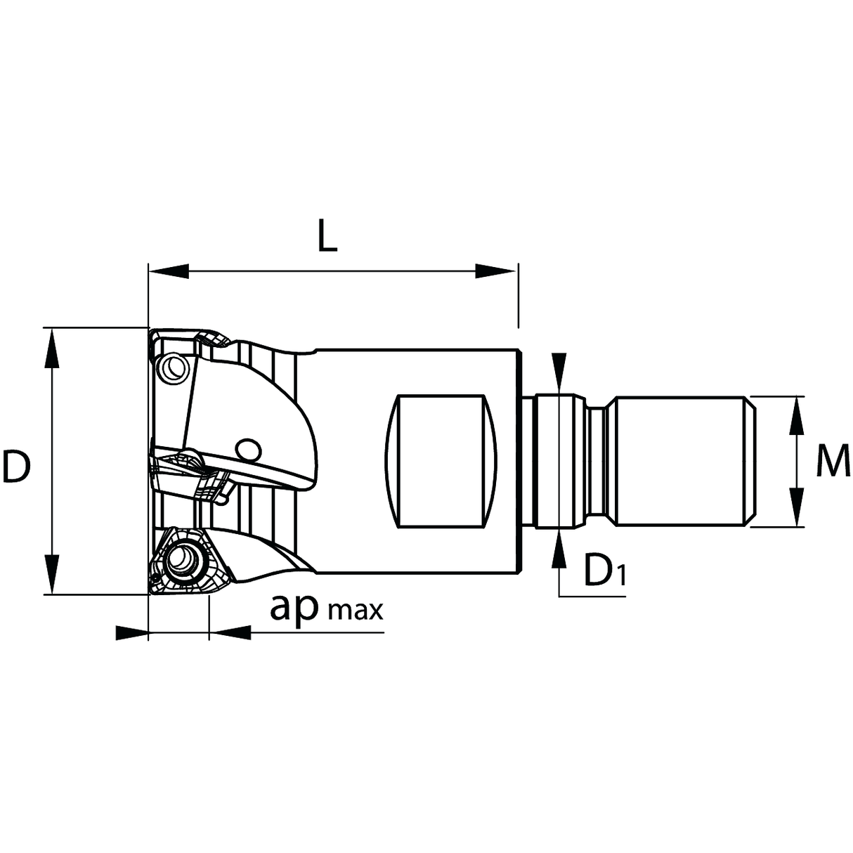 Freze cu umar patrat cu Placute pe o singura parte si tija sudata KERFOLG TRIPLE - sefira.ro