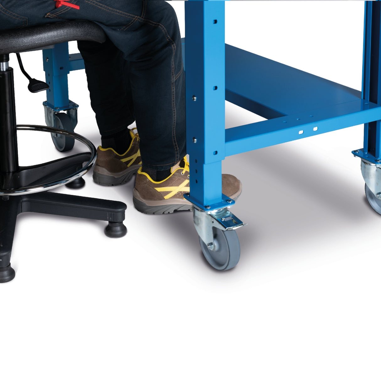 Bancul de lucru cu lemn de fag de 30 mm Blatul de lucru Multiplex WORK STEEL UP FAMI - sefira.ro