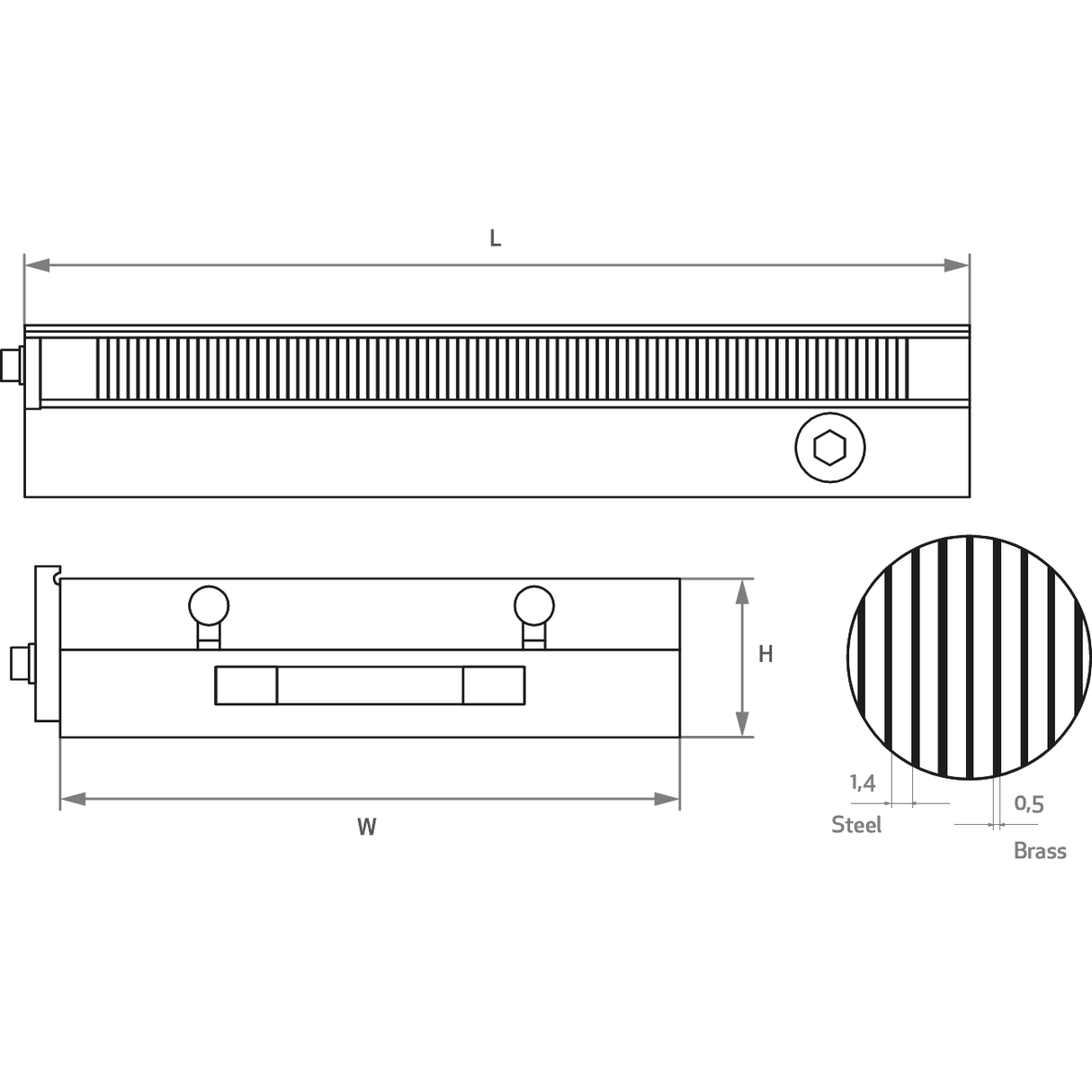 Placi magnetice din alama - sefira.ro