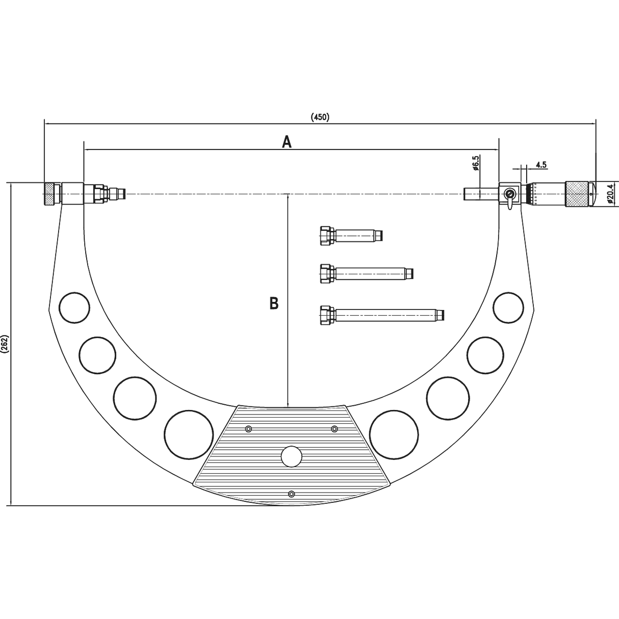Micrometru pentru mandrina externa 6,5 200-500 ALPA EXACTO - sefira.ro