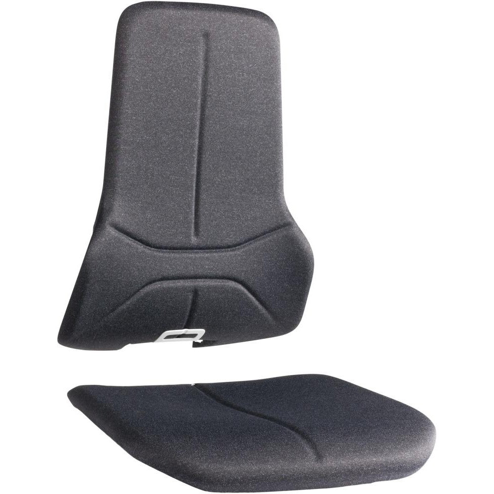 Perne pentru scaunul de lucru ESD Neon, spatar si sezut, tapterie din stofa neagra, BIMOS - sefira.ro