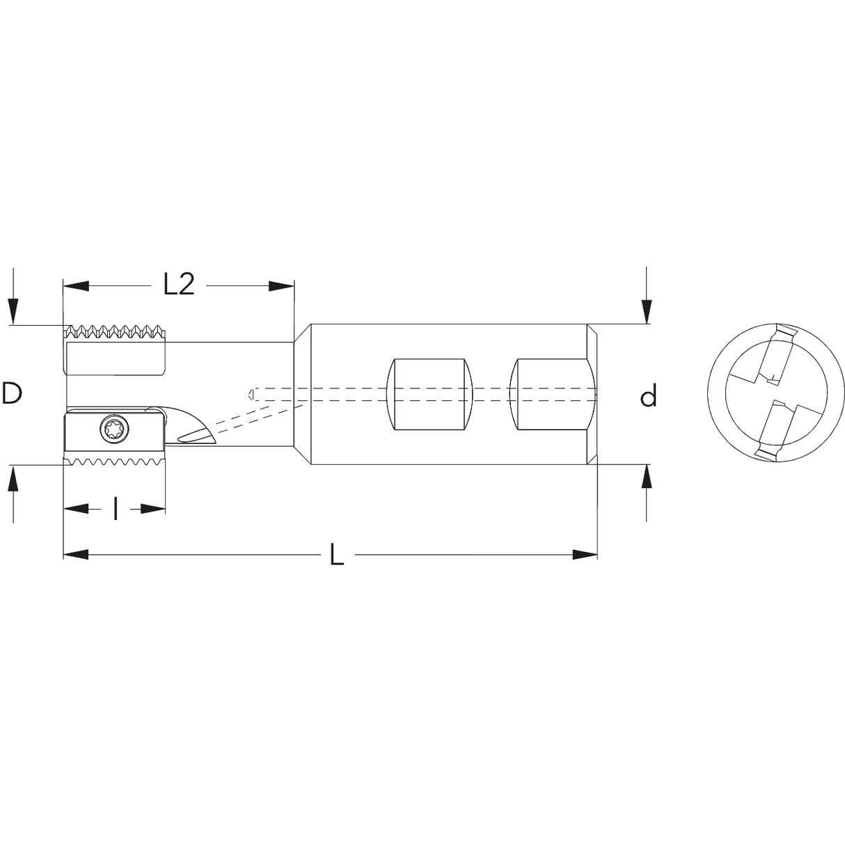 Filetarea frezelor de capat indexabile pe doua parti - sefira.ro