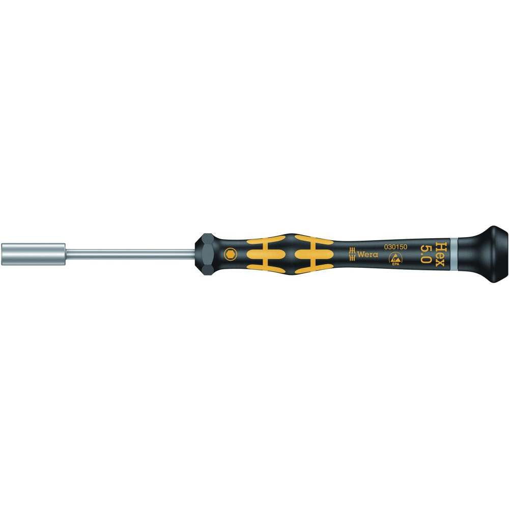 Surubelnita tubulara ESD electronisti, 5x60mm, exterior 6 canturi, 05030150001, WERA - sefira.ro