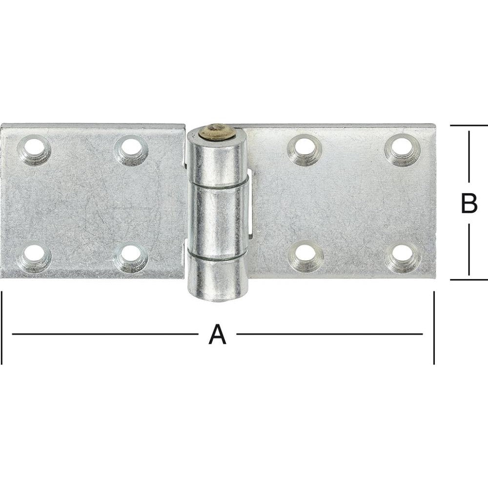 Balama extra lata pentru usi, 130 x 50 x 4.0 mm, fixare cu 8 suruburi Ø 5.0 mm, VORMANN - sefira.ro