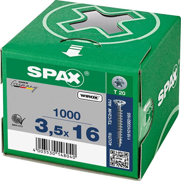 Surub SPAX Pan Head Wirox, cap inecat si locas cruce, 3.0 x 16/14 mm - sefira.ro