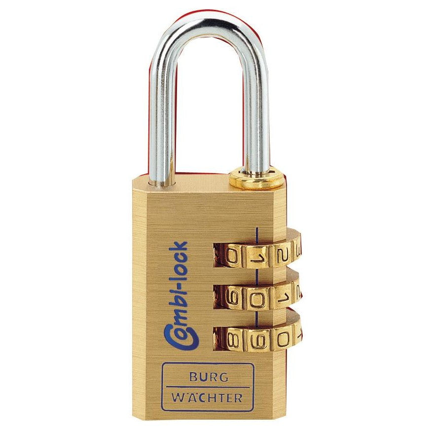 Lacat cu cifru nr. 80/20 M SB, din alama, 20 mm, 3 role cu cifre, ambalaj SB, BURG WACHTER - sefira.ro