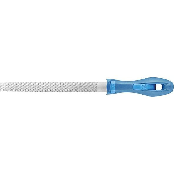 Pila raspel semirotunda cu varf, DIN 7263C, 200x21x7.5mm, dantura 1, cu maner, PFERD - sefira.ro