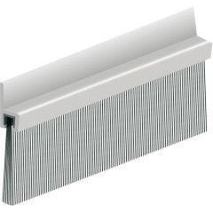 Profil etansare de podea IBS 50, din aluminiu, 1000 x 49 mm, cu peri 30 mm, montare sub usa, ELTON - sefira.ro