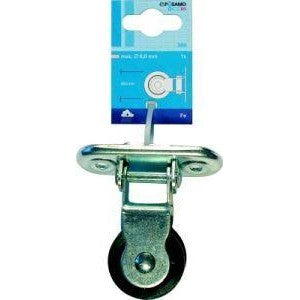 Rolă în picioare cu balama (SB) f. frânghie Ø b. 6,0 mm - sefira.ro