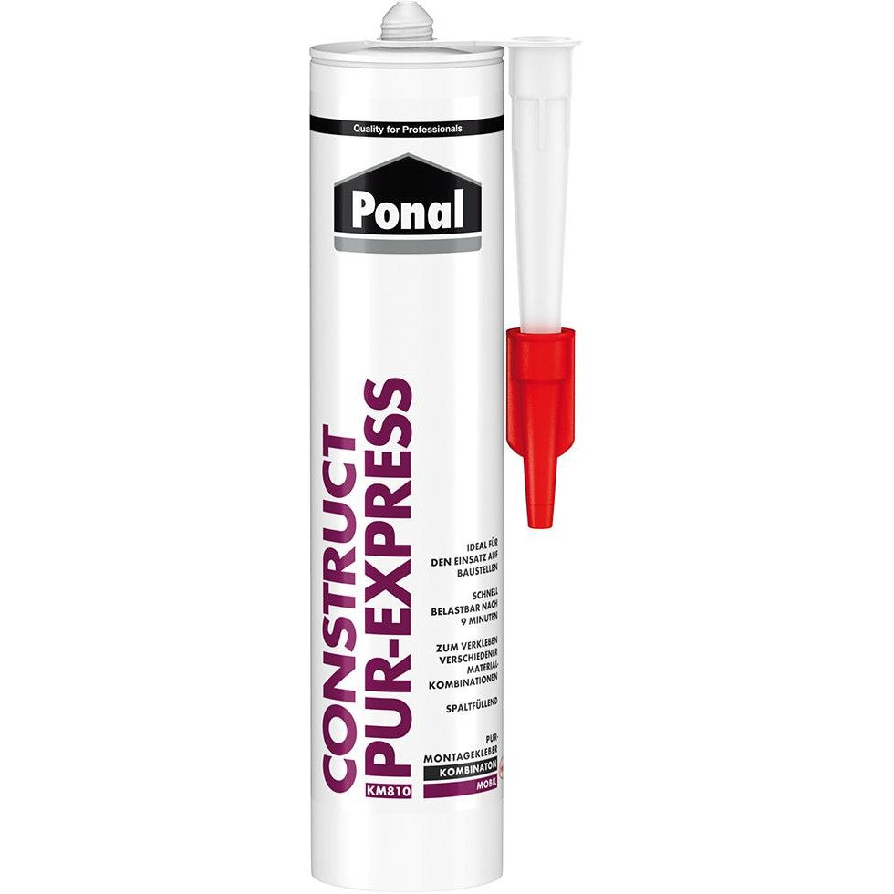 Adeziv Ponal Construct PUR Express, pentru constructii, 440g, HENKEL - sefira.ro