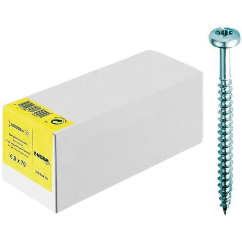 Surub pentru lemn Pan-Head, filetat complet, 4.0x 16 mm, E-NORMpro - sefira.ro