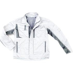 Jacheta de lucru Champ, marime S, alb/gri, EXCESS - sefira.ro