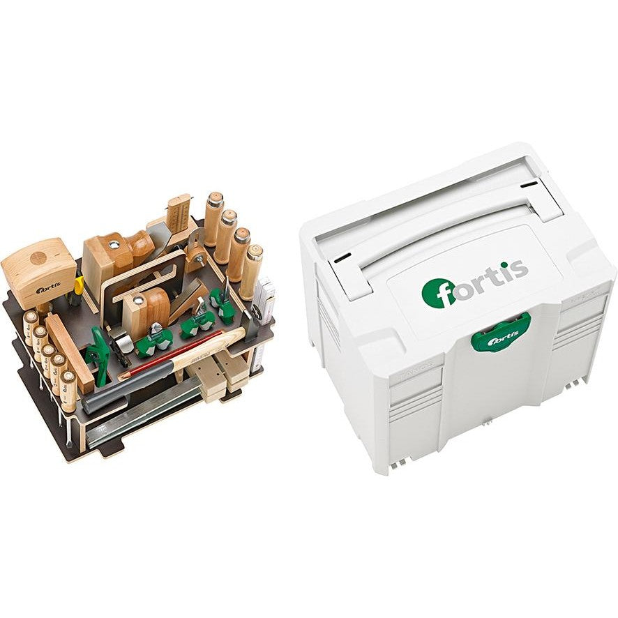 Trusa de scule pentru lemn, 396x296x315mm, 31 buc, in cutie Systainer, FORTIS - sefira.ro