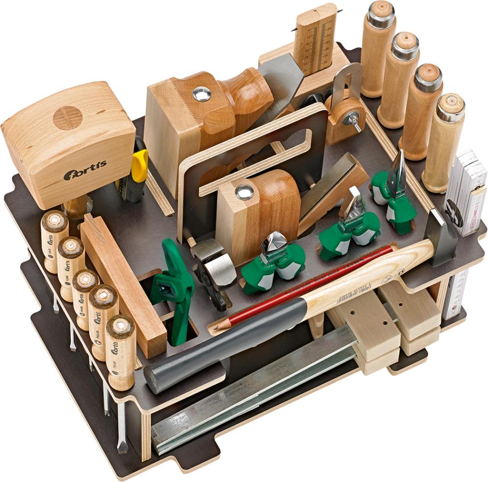 Trusa de scule pentru lemn, 396x296x315mm, 31 buc, in cutie Systainer, FORTIS - sefira.ro