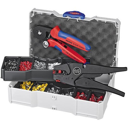 Set sertizare cu papuci de cablu, 1252 piese, 97 90 10, KNIPEX - sefira.ro