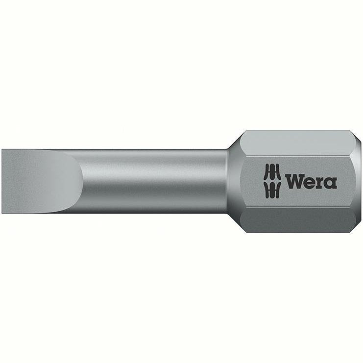 Bit dur 1/4", 4,5x0,6x25mm, pentru suruburi drepte, DIN3126, 05056210001, WERA - sefira.ro