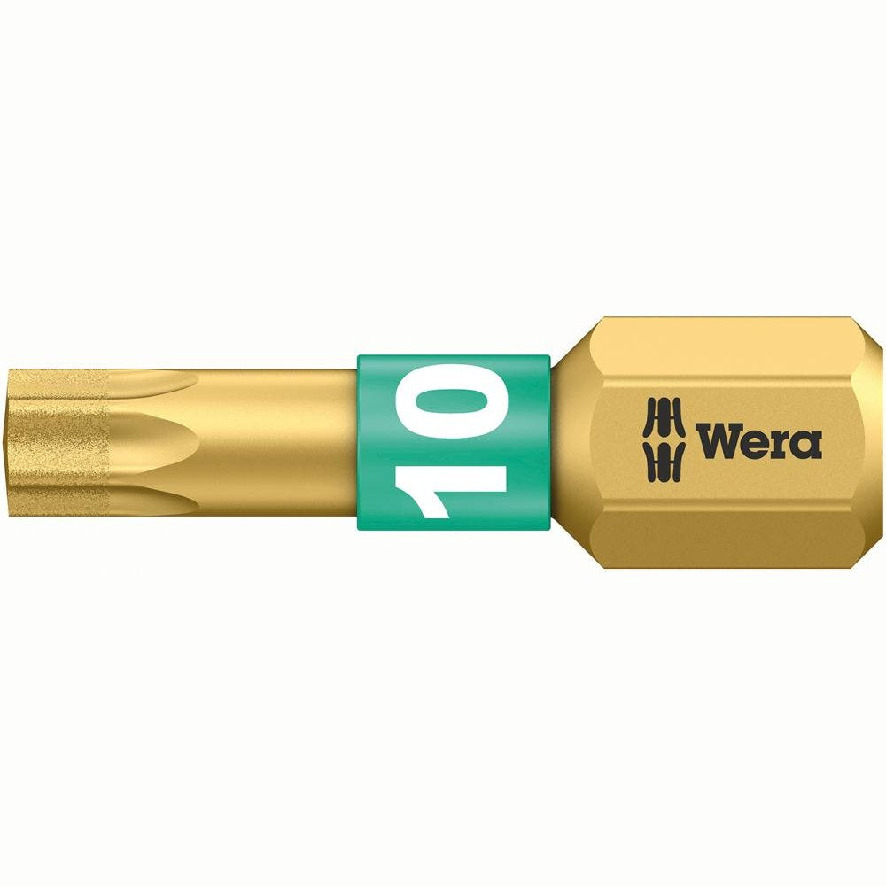 Bit 1/4", T 10 x 25 mm, TORX®, Diamant, DIN3126, 05066100001, WERA - sefira.ro