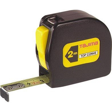 Ruleta de buzunar TOP CONVE, 2m x 13mm, galben, TAJIMA - sefira.ro