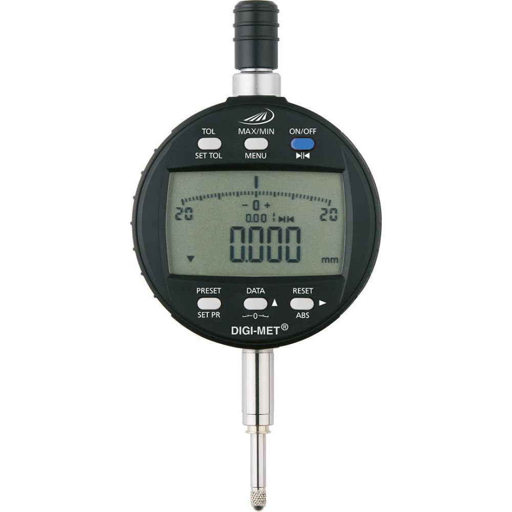 Ceas comparator cu afisaj combinat cifre si scala, DIGI-MET®, 0-12.5mm, citire 0.01mm, PREISSER - sefira.ro