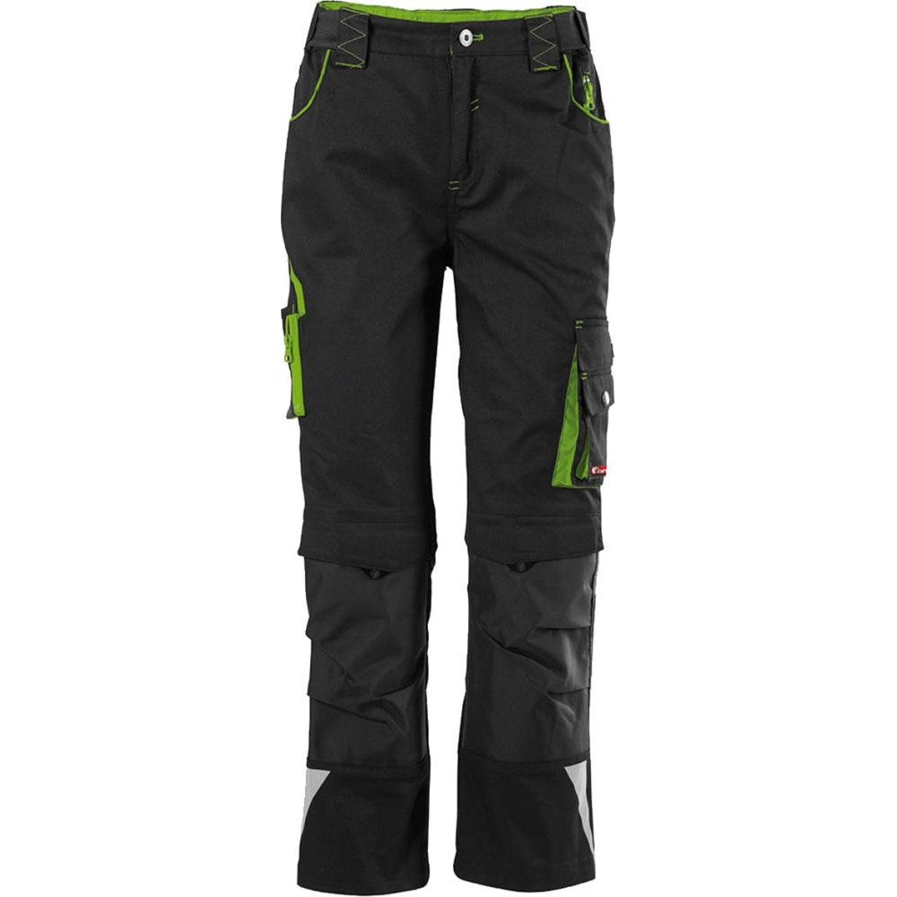 Pantaloni FORTIS Kids 24, negru/verde lime, marimea 98-104 - sefira.ro