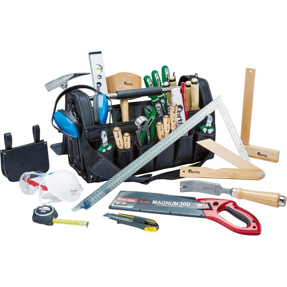 Trusa de scule pentru tamplari, in geanta textila, 32 buc, FORTIS - sefira.ro
