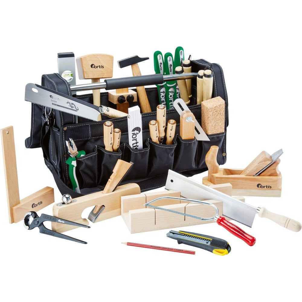 Trusa de scule pentru tamplari, in geanta textila, 30 buc, FORTIS - sefira.ro