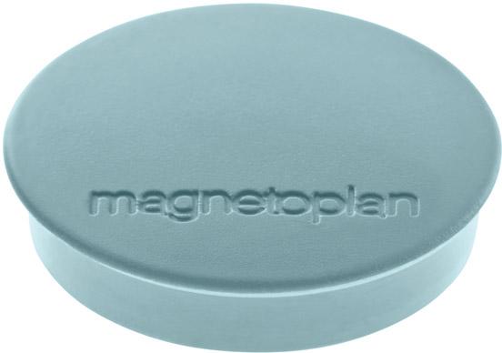 Magnet Discofix organizatoric standard, forta adeziva 700 g, Ø 30 mm, inaltime 8 mm, alb, 10 buc, MAGNETOPLAN - sefira.ro