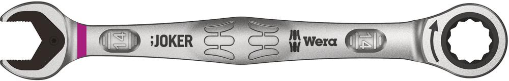 Cheie combinata cu clichet JOKER, dimensiune 8 mm, lungime 144 mm, 05073268001, WERA - sefira.ro