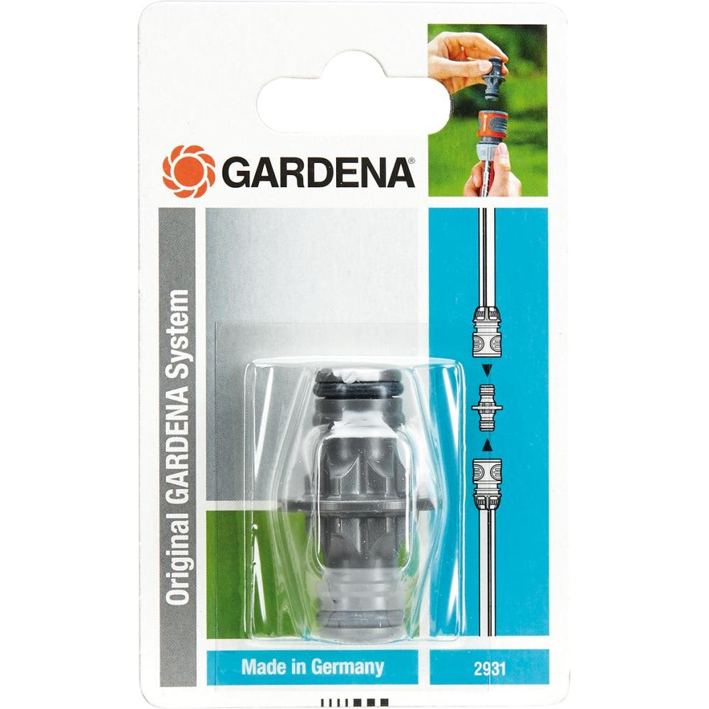 Adaptor 2931-20, pentru trecerea de la furtun de 19mm(3/4") la 13mm(1/2"), ambalaj SB, GARDENA - sefira.ro