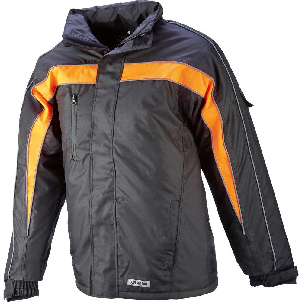 Geaca de iarna Cosmic, negru/portocaliu, marimea S, PLANAM - sefira.ro